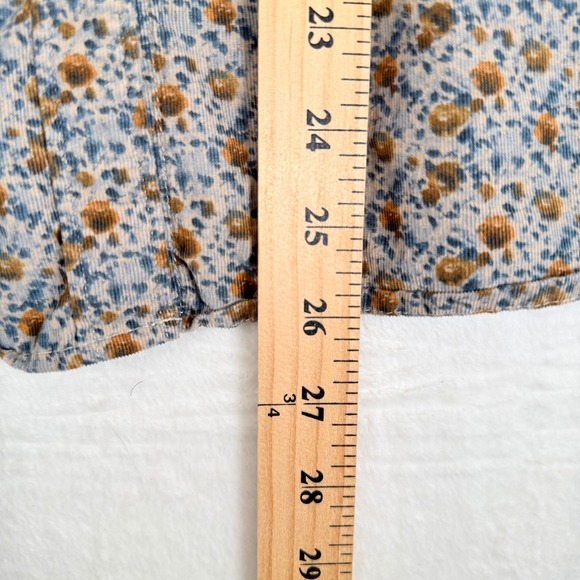 Orvis Womens Floral Corduroy Button Down Shirt Long Sleeve Size M Cotton Cottage - Picture 6 of 7